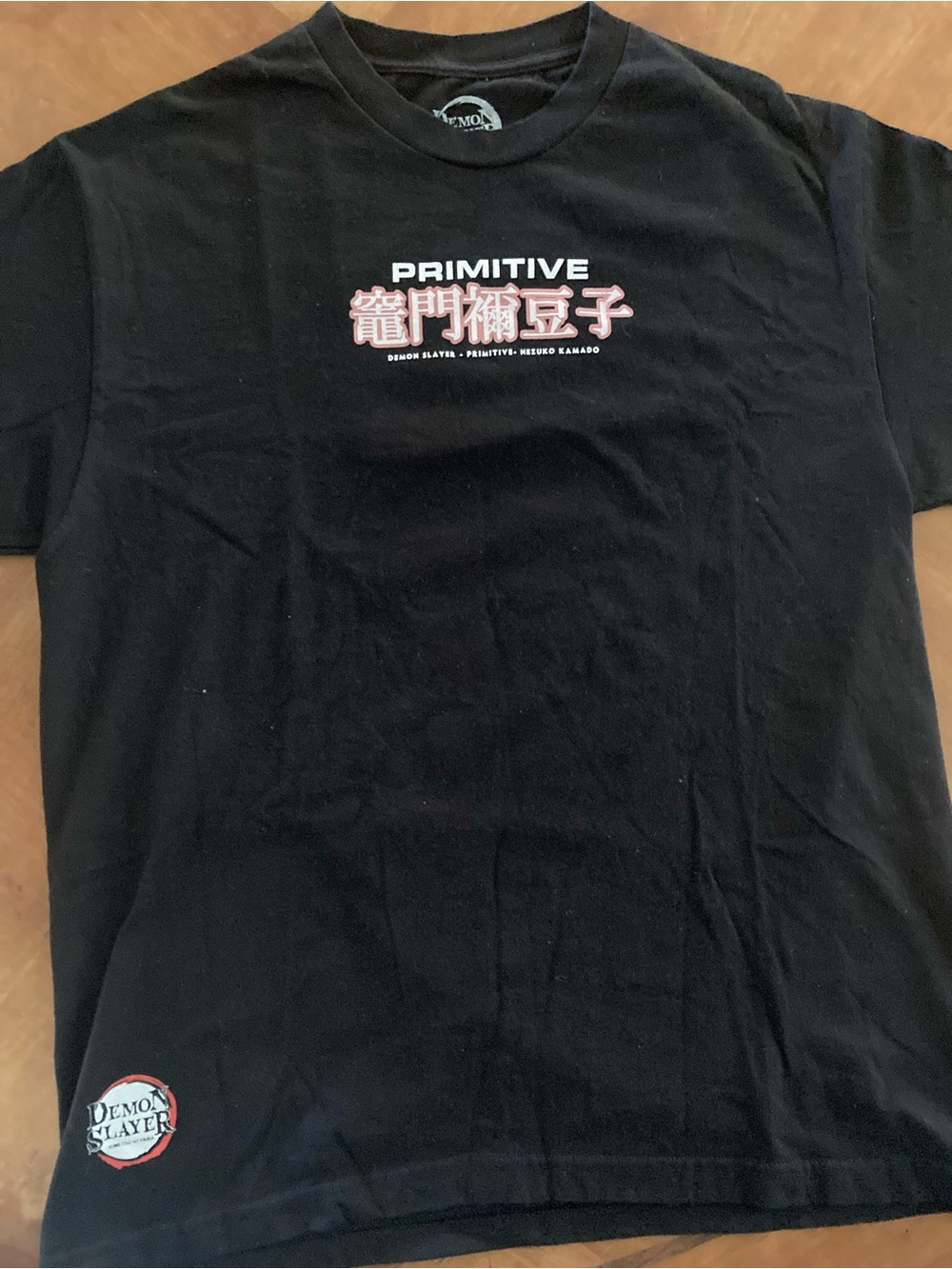 Small Primitive X Demon Slayer Black Tee